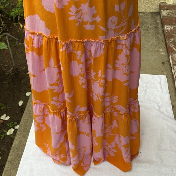 Anthropologie Abel The Label Angelica Tiered Midi Floral tiered Dress - Picture 4 of 11